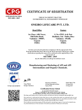 Quality certificate