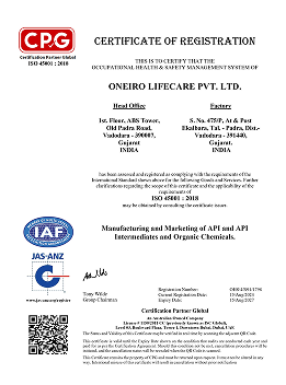 Quality certificate