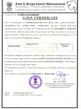 Quality certificate